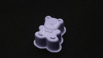 Bear shape cake mold isolated photo