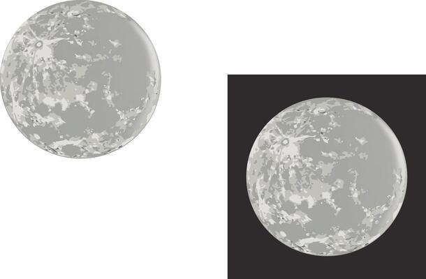 Abstract spheres on contrasting backgrounds