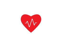 Heartbeat, vital icon. Vector illustration.
