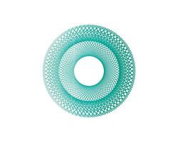 Spirograph abstract element on white background. Vector illustration.