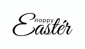 Happy Easter Text vector, Easter Vector Design Art