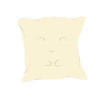 almohada con un sonrisa. linda personaje vector ilustración