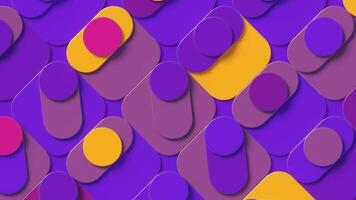 une violet et Jaune abstrait Contexte avec cercles video