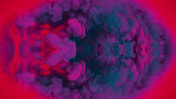 a red and blue abstract image of a flower video