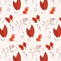 Botanical seamless pattern vector background