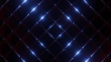 Red and Light Blue Moving Square Abstraction Background VJ Loop video