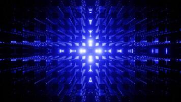 Blue Abstract Cube Volume Background VJ Loop video