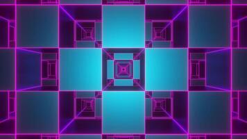 Cyan and Pink Square Output Background VJ Loop video