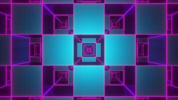 Cyan and Pink Square Output Background VJ Loop video