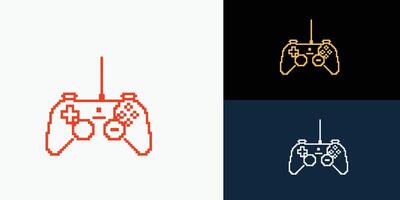 Infinite game pad logo icon design vector illustration