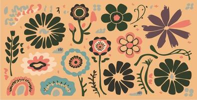 Pattern watercolor vector art painting illustration flower pattern