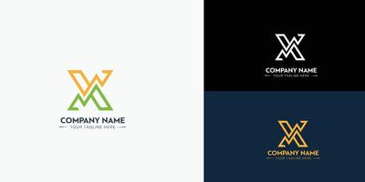 Collection of technology connection logo design vector