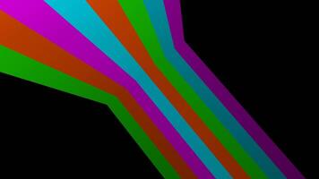 Cyan and Pink and Orange and Green Colored Stripes Background VJ Loop video