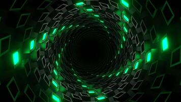 Purple and Turquoise Cylindrical Spiral Strobe Tunnel Background VJ Loop video