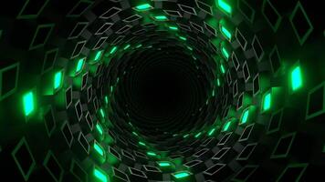 Purple and Turquoise Cylindrical Spiral Strobe Tunnel Background VJ Loop video