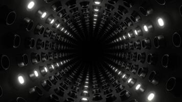 Red and White Cylindrical Strobe Tunnel Background VJ Loop video