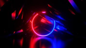 Red and Blue Abstract Environment Background VJ Loop video