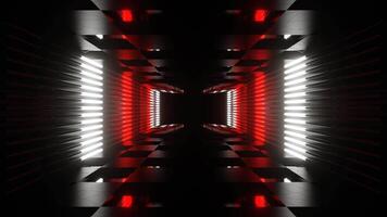 Red and White Neon Stroboscope Room Background VJ Loop video