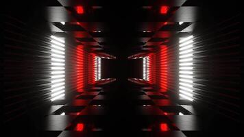 Red and White Neon Stroboscope Room Background VJ Loop video