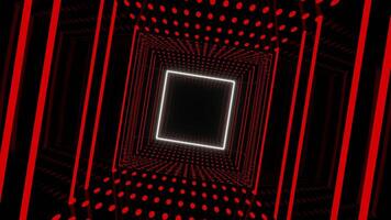 vermelho e branco e Preto psicodélico brilhante túnel fundo vj ciclo video