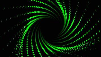 Green Spiral of Balls Background VJ Loop video