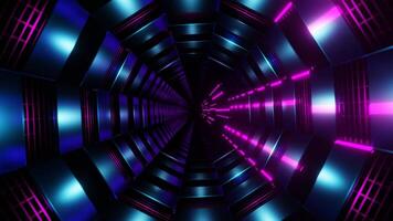 Cyan and Pink Net Tunnel Background VJ Loop video