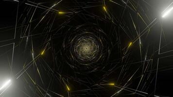 Gold and Silver Hexagonal Web Background VJ Loop video