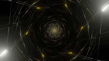 Gold and Silver Hexagonal Web Background VJ Loop video