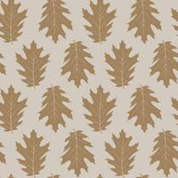 Red Oak Leaves Seamless Pattern vector