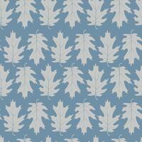 Red Oak Leaves Seamless Pattern. Scandinavian Minimalistic Style. vector