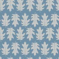 Red Oak Leaves Seamless Pattern. Scandinavian Minimalistic Style. vector