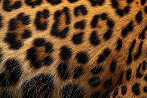 ai generado cerca arriba leopardo Mancha modelo textura fondo, realista foto