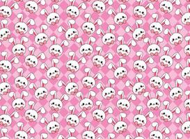 Cute rabbit pattern, vector, for backgrounds textures, fabrics, paper pattern vector