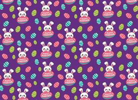 Cute rabbit pattern, vector, for backgrounds textures, fabrics, paper vector