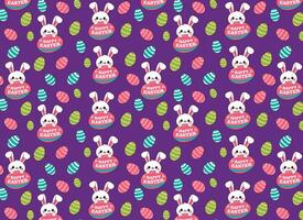 Cute rabbit pattern, vector, for backgrounds textures, fabrics, paper vector