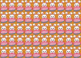 Cute rabbit pattern, vector, for backgrounds textures, fabrics, paper vector