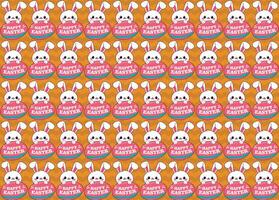 Cute rabbit pattern, vector, for backgrounds textures, fabrics, paper vector