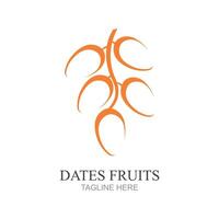 vector illustration of Dates Fruits logo design