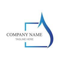 water drop Logo template vector illustration design