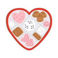 doodle sweet heart vector