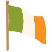 garabatear Irlanda bandera vector