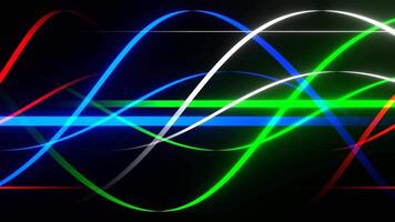 Multicolor Moving Neon Lines Background VJ Loop video