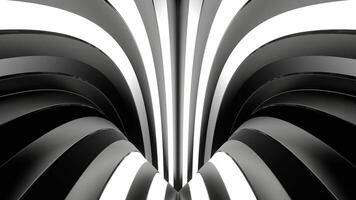 Circle Moving White Neon Lines Background VJ Loop video
