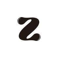 letter z oil water curves logo vector