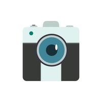 Camera icon in flat color style. Photo equipment symbol for web clip art. vector