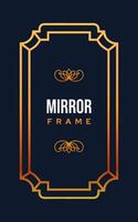 Vintage ornamental border frame deco vector template. Retro luxury label frame. Vertical orientation. Suitable posters, invitations, and advertisements.