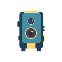 Retro camera icon. Flat illustration of retro camera vector icon