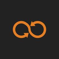 Infinity symbol logo icon design template elements. Suitable for web apps, mobile apps, and company identity. vector