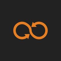 Infinity symbol logo icon design template elements. Suitable for web apps, mobile apps, and company identity. vector