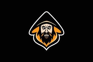 head wizard logo vector